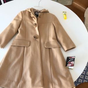 Rothschild NWT camel rosette coat